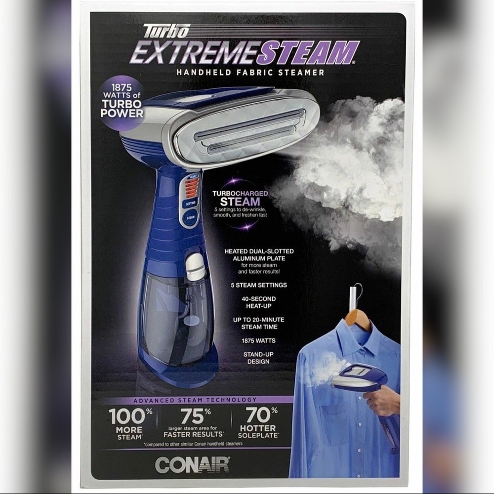 BRAND NEW!!!CONAIR Handheld Extreme Turbo Steamer